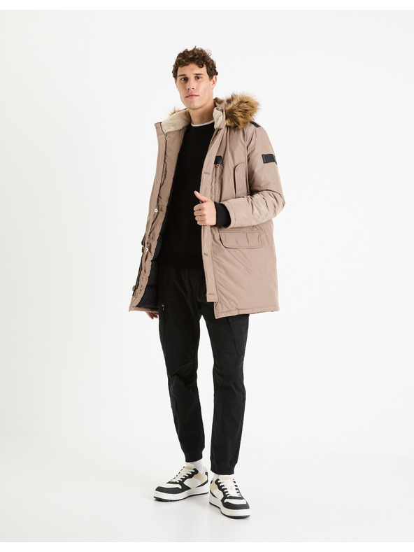 Celio Črn moški volneni pulover Celio