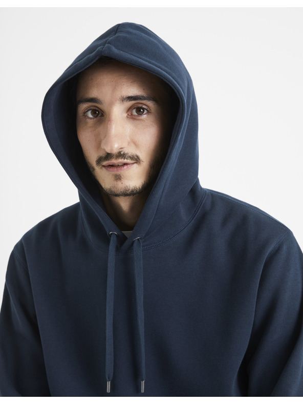 Celio Temno modra moška jopa s kapuco Celio Vesix