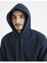 Celio Temno modra moška jopa s kapuco Celio Vesix