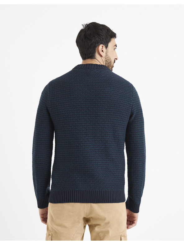 Celio Temno modra moška vzorčasta jopa Celio Vecountry