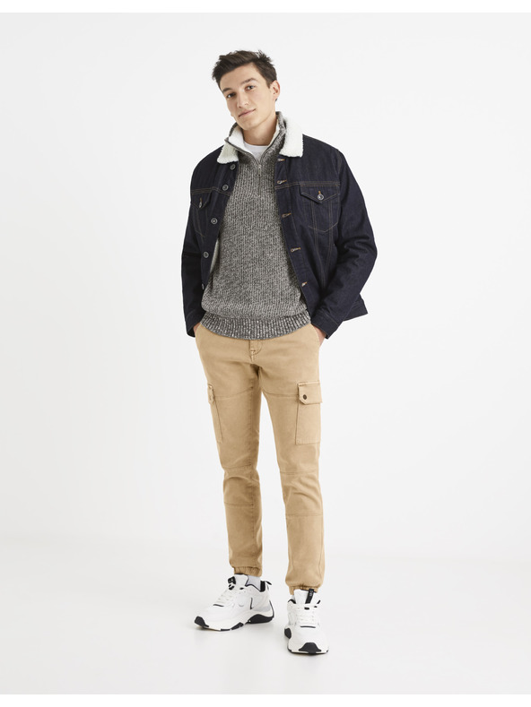 Celio Bela in siva moška jopa Celio Veviking