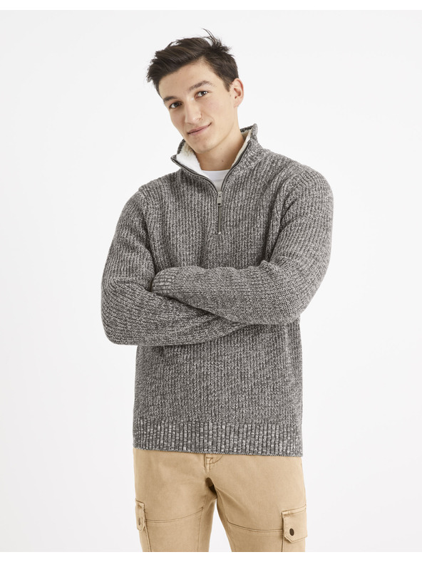 Celio Bela in siva moška jopa Celio Veviking