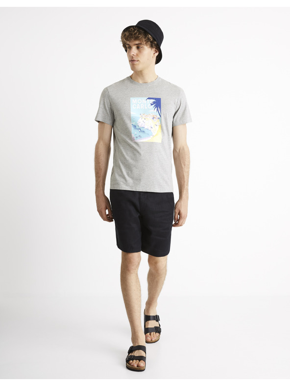 Celio Celio Cevinty Monte Carlo siva bombažna majica