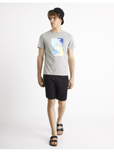 Celio Celio Cevinty Monte Carlo siva bombažna majica