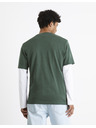 Celio Temno zelena moška majica Celio Cefasto