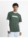 Celio Temno zelena moška majica Celio Cefasto