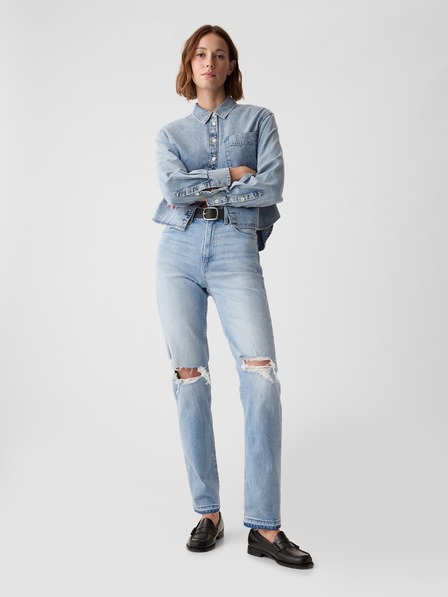 GAP Jeans hlače straight High Rise Cheeky GAP