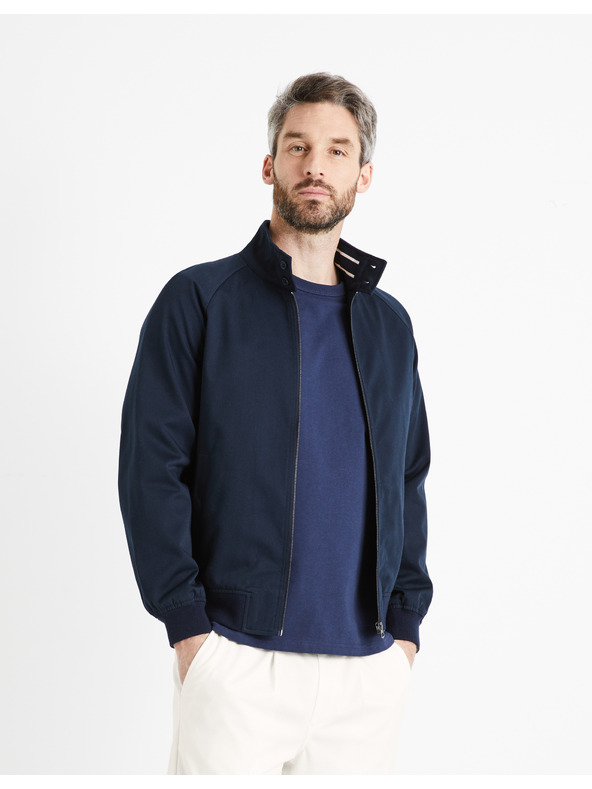 Celio Temno modra moška jakna z zadrgo Celio Ducotone