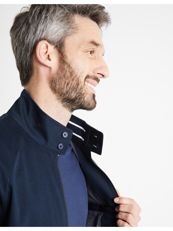 Celio Temno modra moška jakna z zadrgo Celio Ducotone