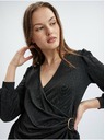 Orsay Črna ženska ovita bluza ORSAY