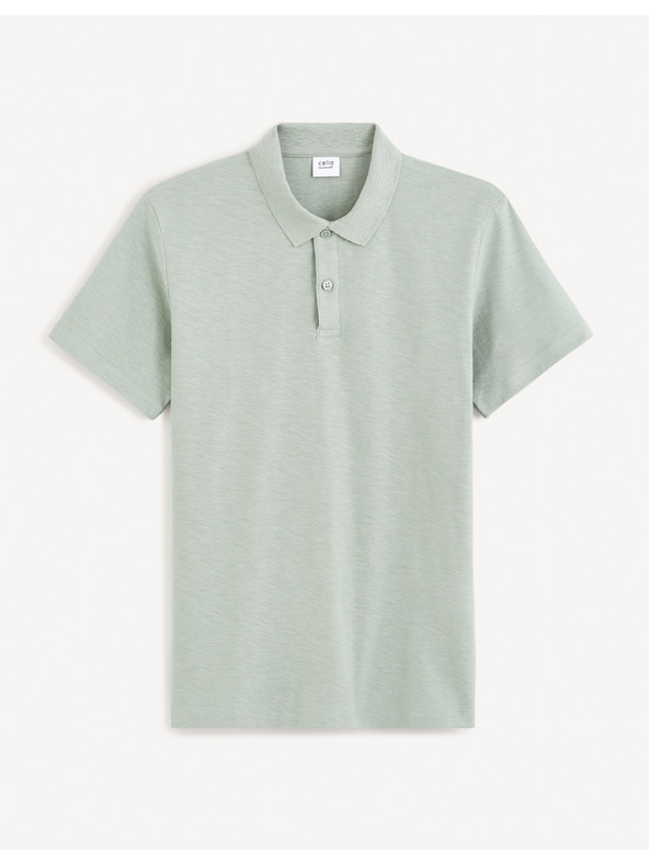 Celio Svetlo siva moška osnovna polo majica Celio Feflame