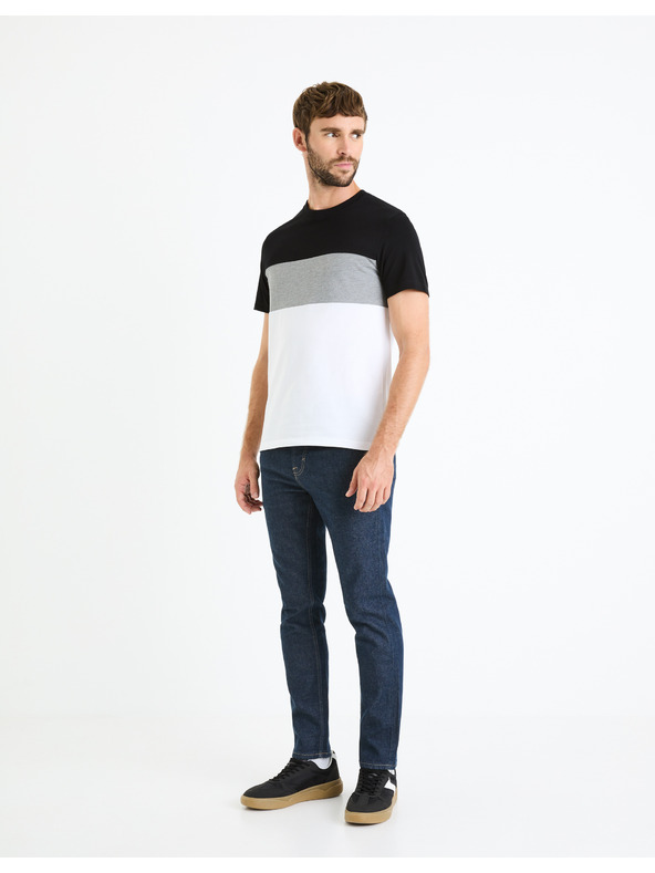 Celio Bela in črna moška srajca Celio Febloc