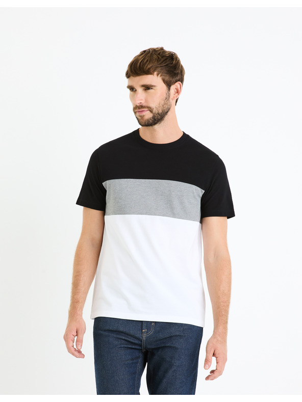 Celio Bela in črna moška srajca Celio Febloc