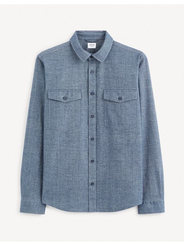 Celio Modra moška majica Celio Fadotex