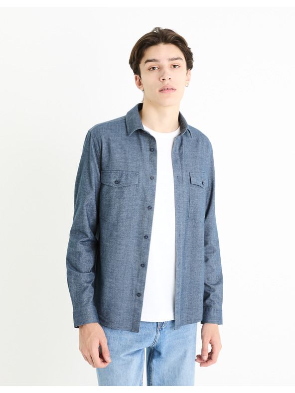 Celio Modra moška majica Celio Fadotex