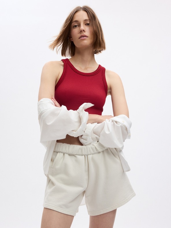GAP Športový crop top GapFit Seamless Rib GAP