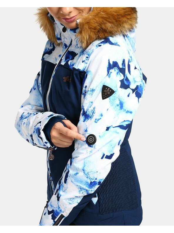 Kilpi Temno modra ženska smučarska ogrevana jakna Kilpi Lena-W