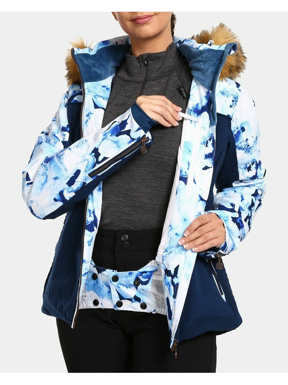 Kilpi Temno modra ženska smučarska ogrevana jakna Kilpi Lena-W