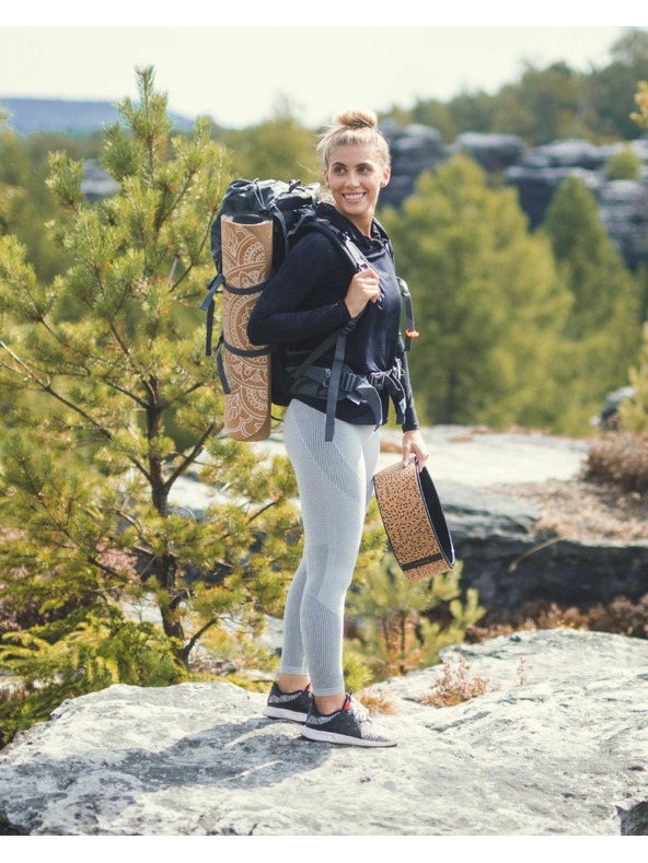 Kilpi Svetlo sive ženske športne gamaše Kilpi SEAMIO