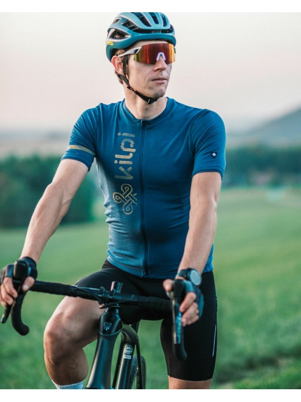 Kilpi Temno modra moška športna majica s potiskom Kilpi PETRANA