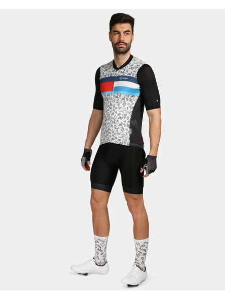 Kilpi Črno-bela moška športna majica z vzorcem Kilpi RIVAL