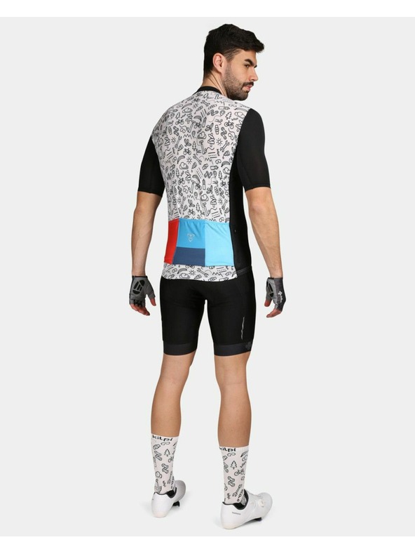 Kilpi Črno-bela moška športna majica z vzorcem Kilpi RIVAL