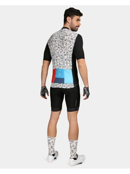 Kilpi Črno-bela moška športna majica z vzorcem Kilpi RIVAL