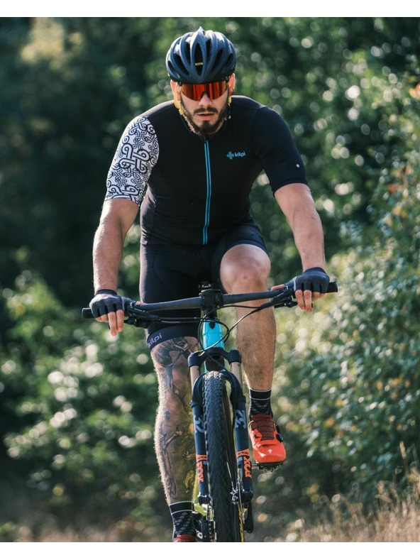 Kilpi Črna moška športna majica z zadrgo Kilpi PICARD