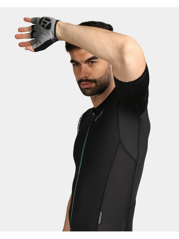 Kilpi Črna moška športna majica z zadrgo Kilpi PICARD