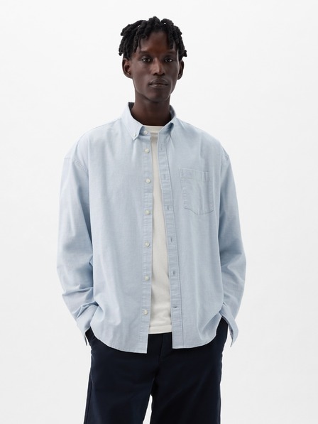 GAP Oversize oxford košeľa s logom GAP