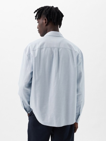GAP Oversize oxford košeľa s logom GAP