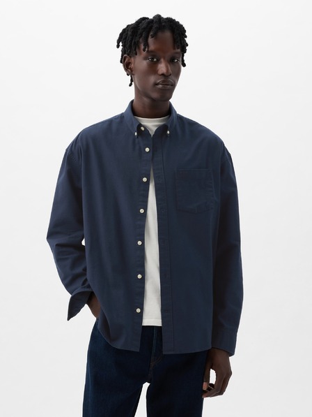 GAP Oversize oxford košeľa s logom GAP