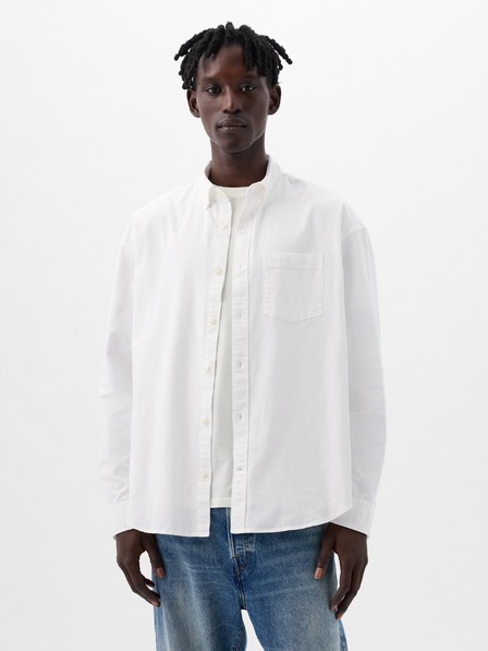 GAP Oversize oxford košeľa s logom GAP