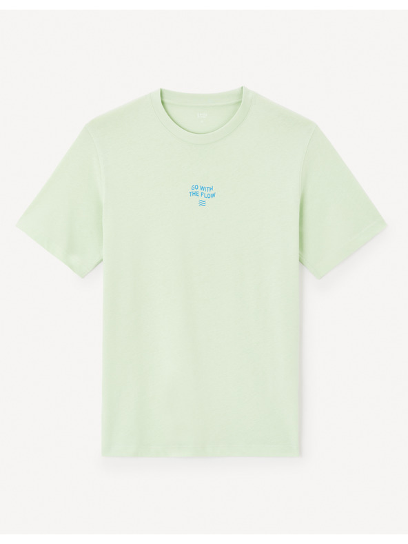 Celio Svetlo zelena moška majica Celio Jeword