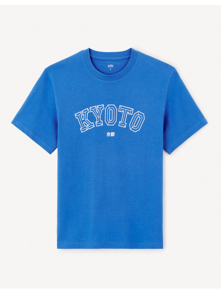 Celio Modra moška majica Celio Jeoverdu