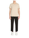 Celio Bež moška osnovna majica Celio Debasev