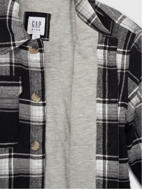 GAP Otroška flanelasta srajčna jakna GAP