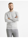 Celio Svetlo siv moški osnovni pulover Celio