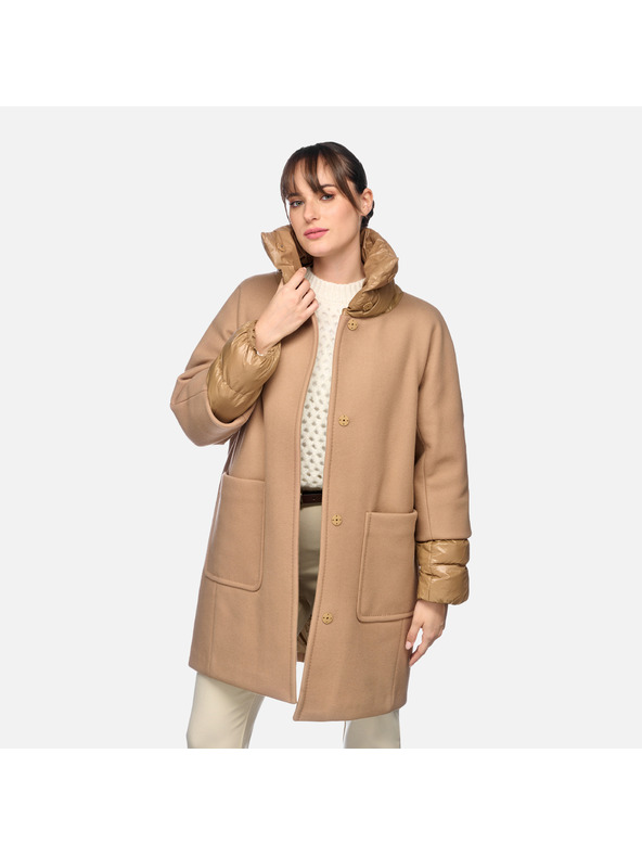 Geox Rjav ženski plašč Geox Diamanta