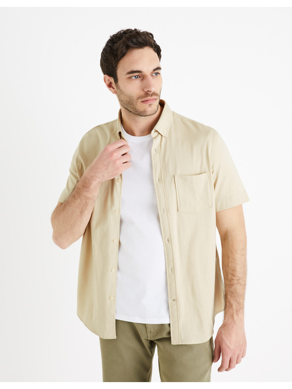 Celio Kremasta moška majica Celio Barik