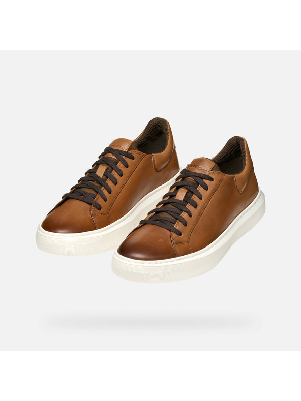 Geox Rjavi moški čevlji Geox Deiven