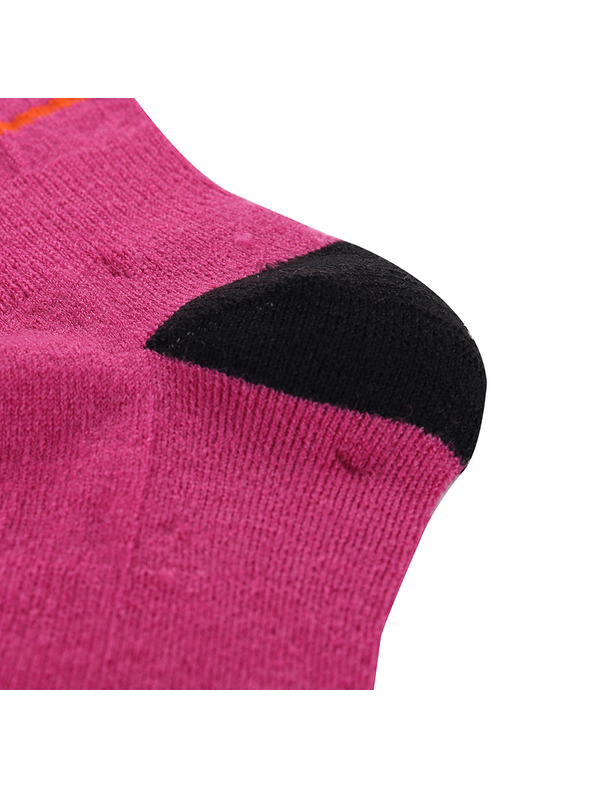 ALPINE PRO Temno roza ženske nogavice iz Merino volne ALPINE PRO Phalte