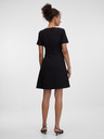 Orsay Črna ženska obleka do kolen ORSAY