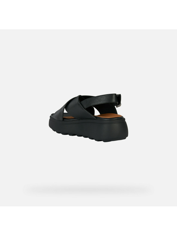 Geox Črni ženski sandali Geox Spherica EC4.1 S