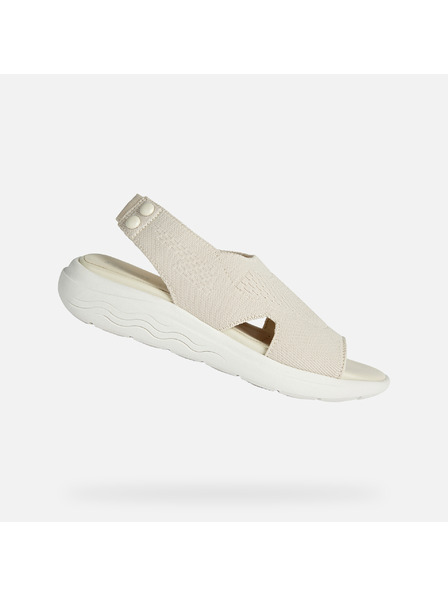 Geox Beli ženski sandali Geox Spherica Ec5