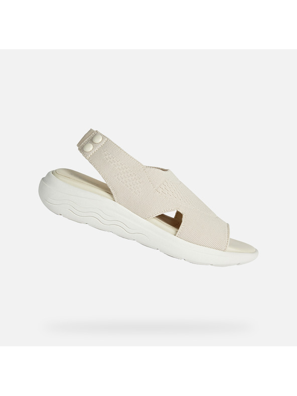 Geox Beli ženski sandali Geox Spherica Ec5