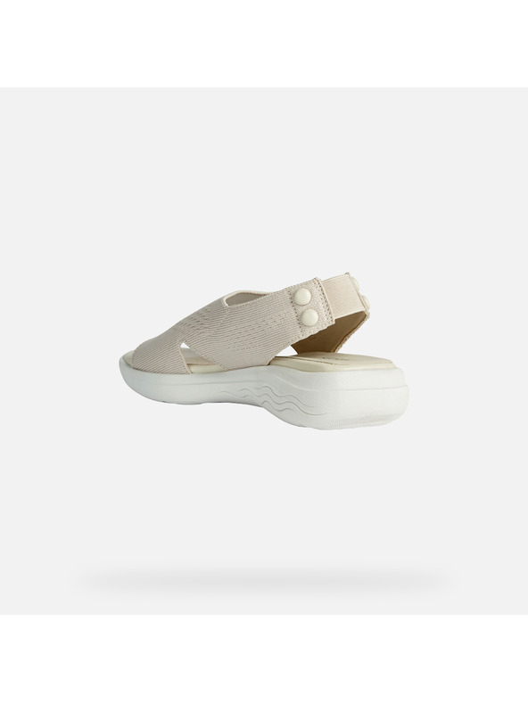 Geox Beli ženski sandali Geox Spherica Ec5