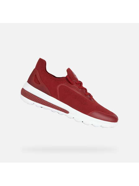 Geox Tmavo červené pánske tenisky Geox Spherica actif