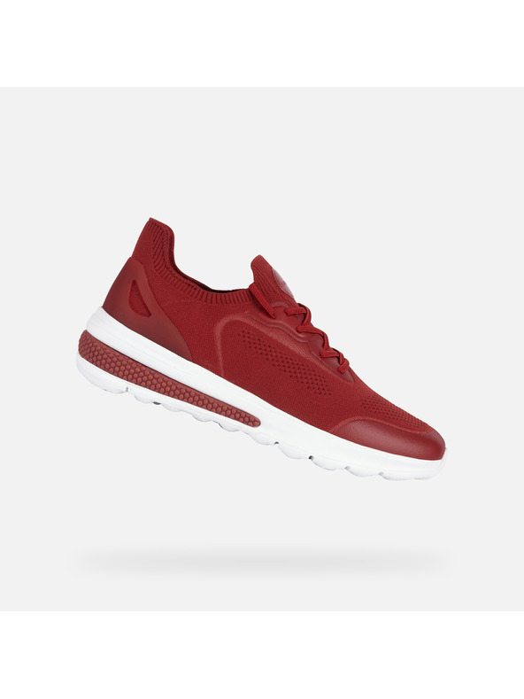 Geox Tmavo červené pánske tenisky Geox Spherica actif