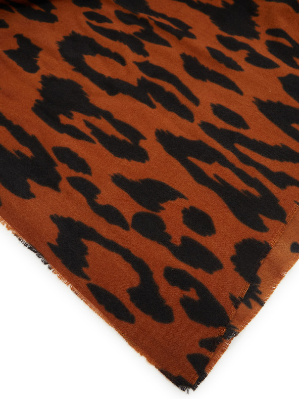 Orsay Rjav ženski vzorčast šal ORSAY